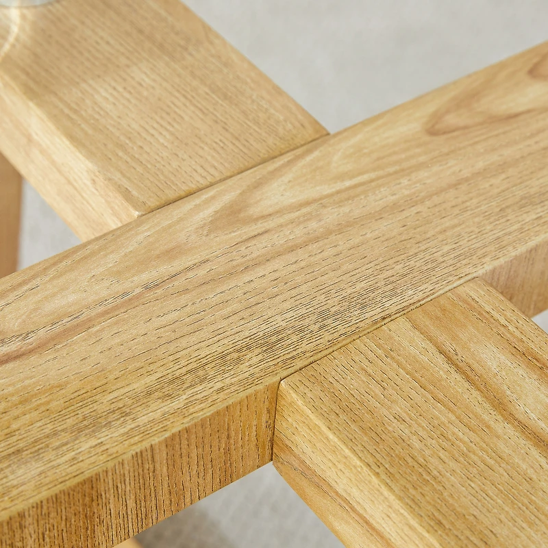 Streamdale Wood-color Mdf Coffee Table Nature's Simplicity, Modern Elegance