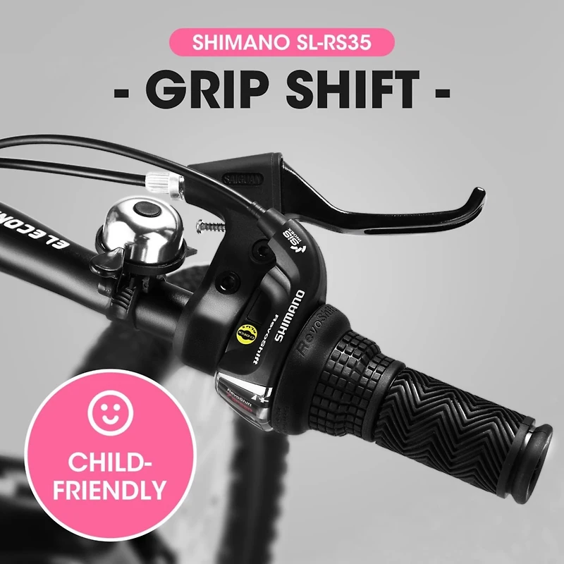 Streamdale Furniture 20" Kids Bike: 7-Speed, Disc Brake, Front Suspension