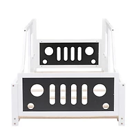 Streamdale Twin Classic Car-Shaped Platform Bed With Wheels