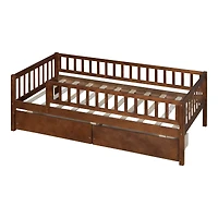 Streamdale Twin Daybed Wood Bed With Two Drawers