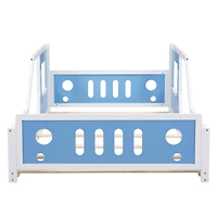 Streamdale Full Classic Car-Shaped Platform Bed With Wheels