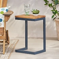 Simplie Fun Firwood Antique C-Shaped Accent and Storage Tables (3-Pack Nesting Tables)