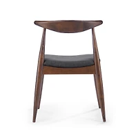 Streamdale Mid-Century Modern Upholstered Rubberwood Chair Set