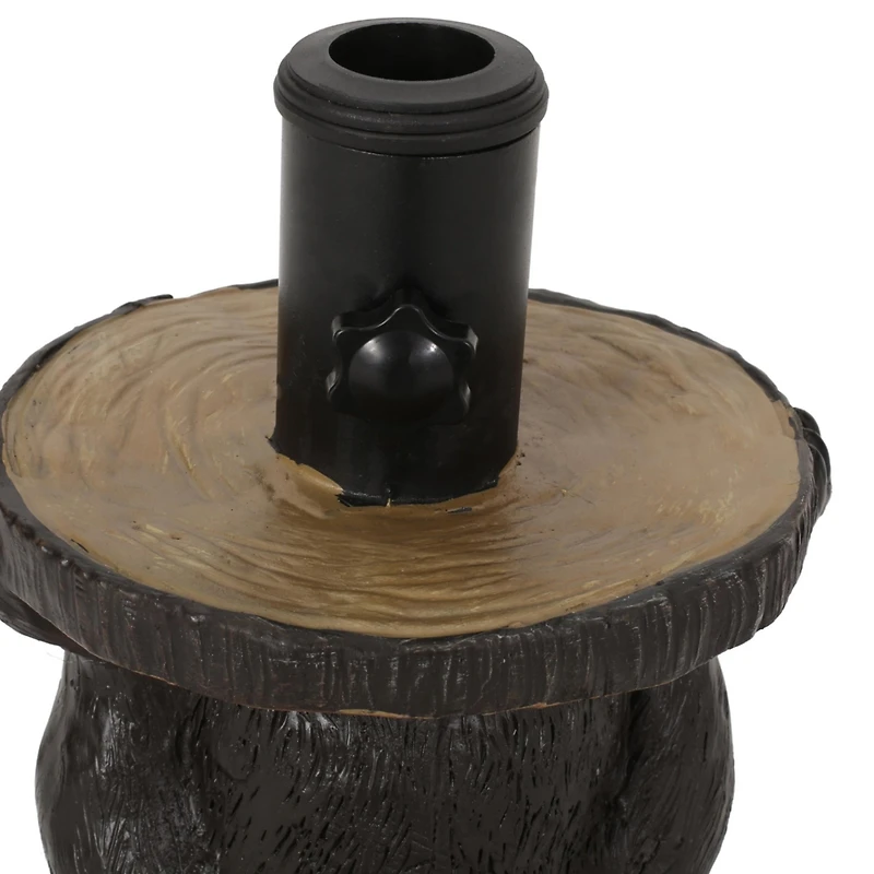Streamdale Quirkily Refreshing Dark Brown Umbrella Base with Hand-Crafted Details