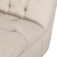Streamdale Indulge in Comfort & Style Curved Button Tufted Stitched Lounge Chair