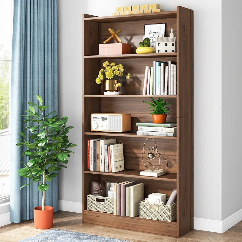 Tribesigns 78-inch Tall Bookcase, Modern 7-Tier White Library Bookshelf with Storage Shelves, Large Open Bookcases Wood Display Shelving Unit