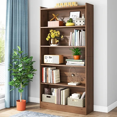 Tribesigns 78-inch Tall Bookcase, Modern 7-Tier White Library Bookshelf with Storage Shelves, Large Open Bookcases Wood Display Shelving Unit