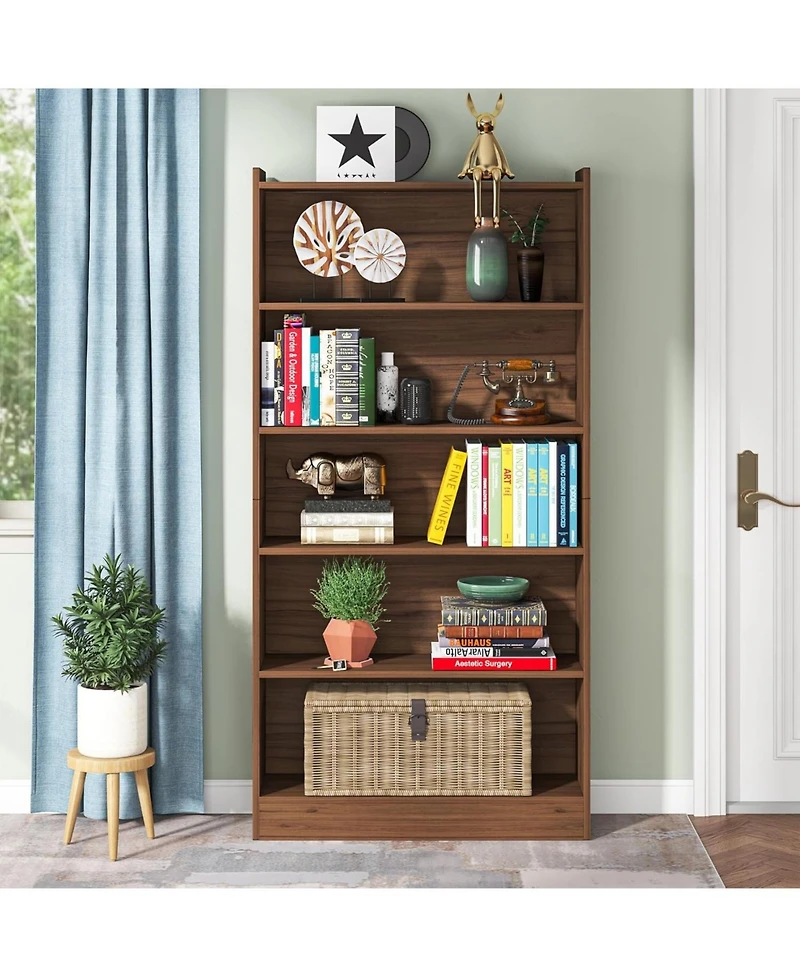 Tribesigns 78-inch Tall Bookcase, Modern 7-Tier White Library Bookshelf with Storage Shelves, Large Open Bookcases Wood Display Shelving Unit