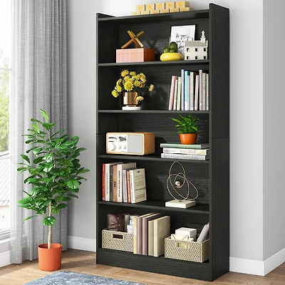 Tribesigns 78-inch Tall Bookcase, Modern 7-Tier White Library Bookshelf with Storage Shelves, Large Open Bookcases Wood Display Shelving Unit for Bedr