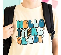 Sweet Wink Little and Big Boys Hello Third Grade Short Sleeve T-Shirt