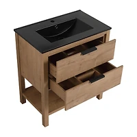 Streamdale 30 Inch Bathroom Vanity Plywood With 2 Drawers