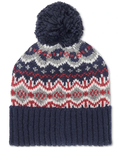 Barbour Men's Case Fair Isle Pom-Pom Beanie
