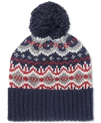 Barbour Men's Case Fair Isle Pom-Pom Beanie