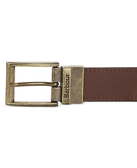 Barbour Men's Reversible Tartan to Leather Belt