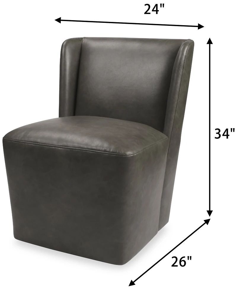 Seham Faux Leather Dining Chair, Created for Macy's
