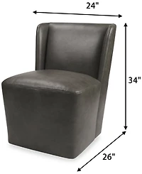 Seham Faux Leather Dining Chair, Created for Macy's