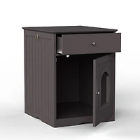 Streamdale Wooden Pet House with Drawer and Side Table