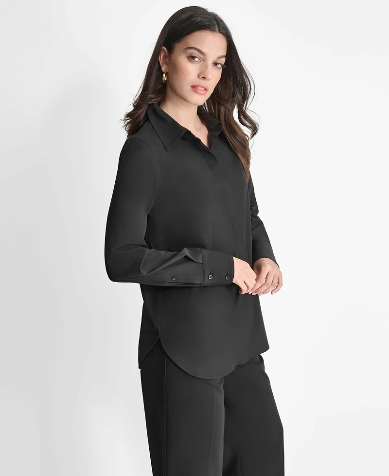 Dkny Women's Button-Front Blouse
