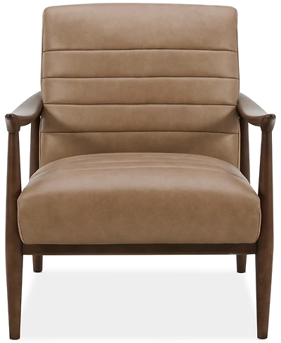 Elif Leather Accent Chair, Created for Macy's