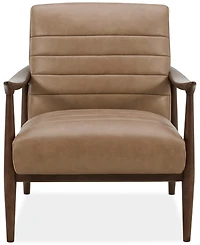 Elif Leather Accent Chair, Created for Macy's