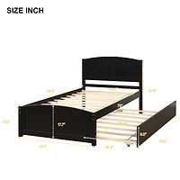 Streamdale Twin Platform Bed With Trundle