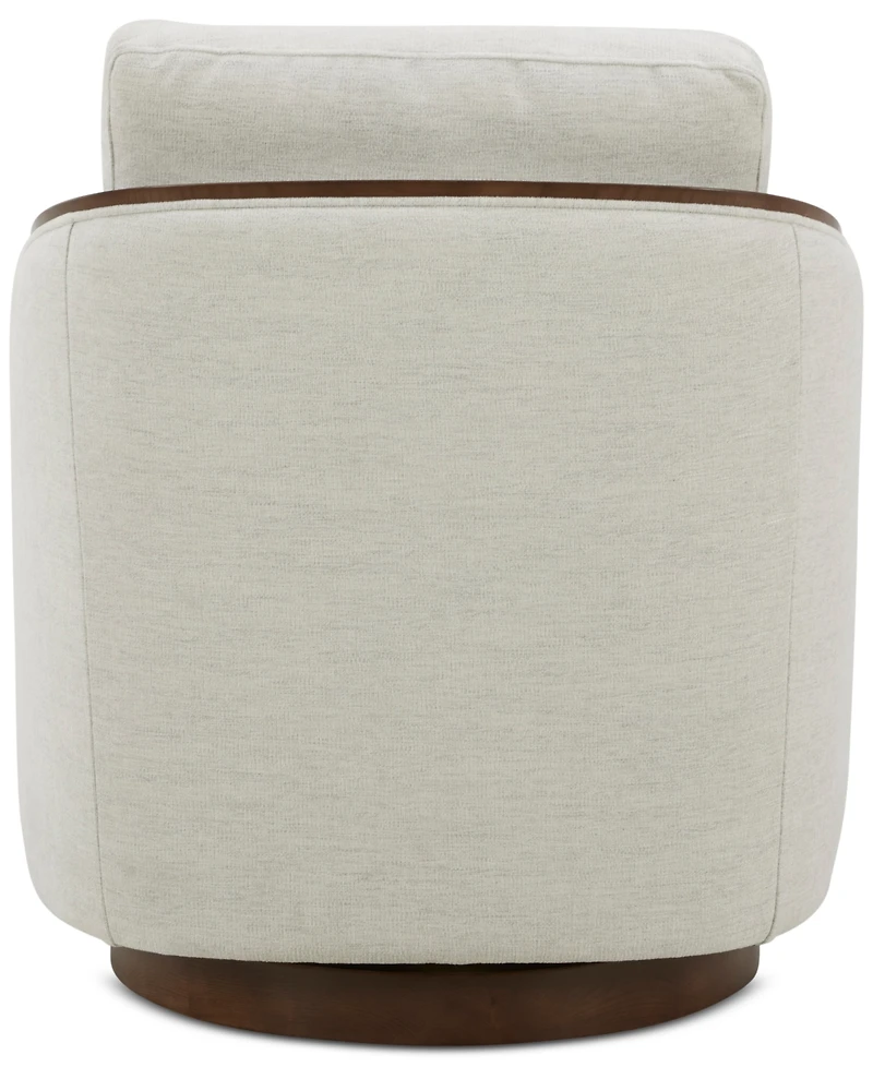 Makinen Fabric Swivel Chair, Created for Macy's