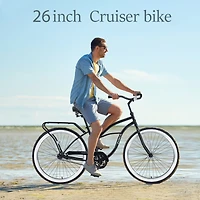 Streamdale Men's Single-Speed Cruiser Bike Comfortable and Stylish