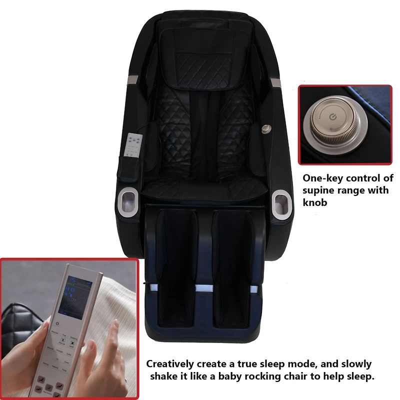 Streamdale Furniture Revolutionary 2D Zero-Gravity Robotic Massage Chair with Innovative 4-Wheel Navigation