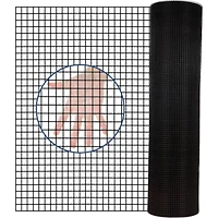 Streamdale 24"x50' Black Vinyl Hardware Cloth, 21 Gauge, 1/4" Mesh