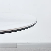 Streamdale Furniture 31.5" Tulip Dining Table: Mdf Top, Metal Legs