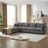 Flexible Modular Sectional Sofa with Storage