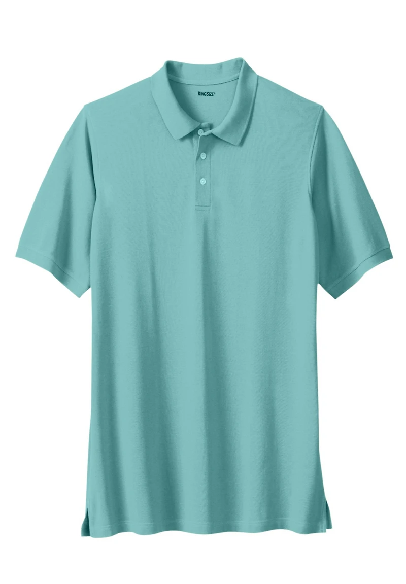 KingSize Big & Tall Longer-Length Shrink-Less Cotton Polo Shirt