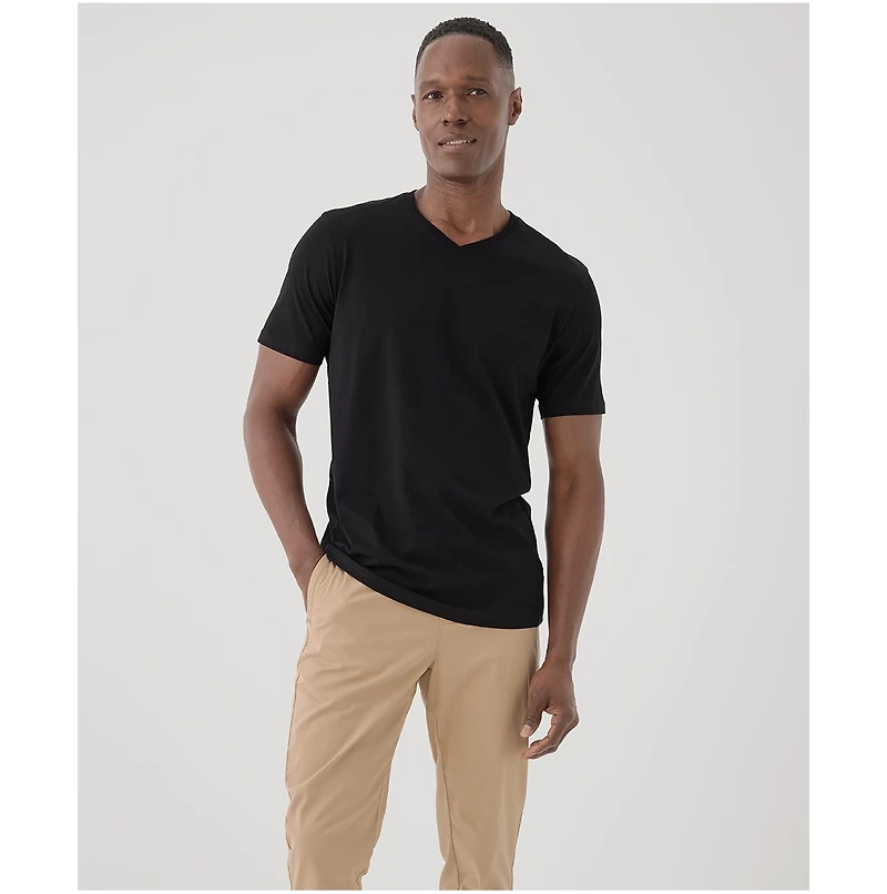 Pact Men's Organic Cotton Softspun V-Neck Tee