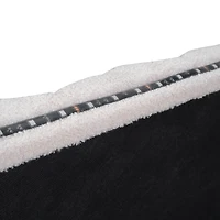 Simplie Fun Teddy Fleece Queen Upholstered Platform Bed With Trundle, Beige