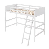 Streamdale Solid Wood Twin Loft Bed With Ladder