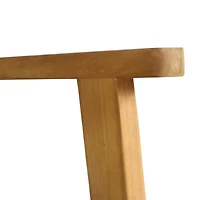 Simplie Fun Acacia Wood Rope Weave Transitional Outdoor Chair