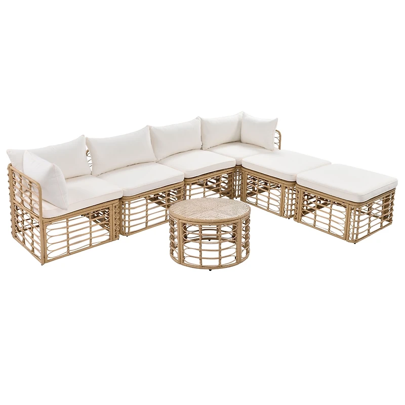 Streamdale Modular & Chic Wicker Sofa Set for Outdoor Comfort and Style