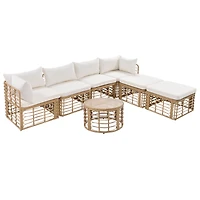Streamdale Modular & Chic Wicker Sofa Set for Outdoor Comfort and Style