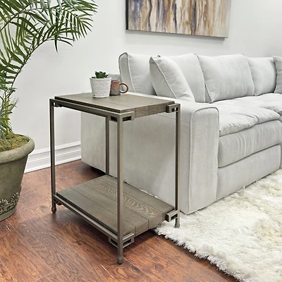 Streamdale Furniture Corbeta 3-Piece Contemporary Coffee & Chairside Table Set in Aged Graphite