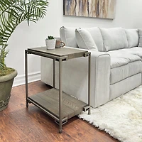 Streamdale Furniture Corbeta 3-Piece Contemporary Coffee & Chairside Table Set in Aged Graphite