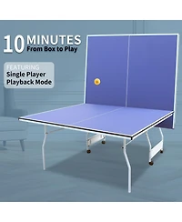 Streamdale Premium Ping Pong Table Tournament-Ready, Compact, Solo Mode