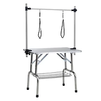 Streamdale Sturdy Foldable Pet Grooming Table with Storage