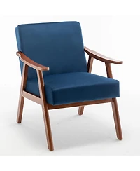 Simplie Fun Mid-Century Modern Velvet Accent Armchair Style, Comfort, and Durability