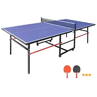 Streamdale 8FT Foldable Ping Pong Table Set with Net, Paddles, Balls