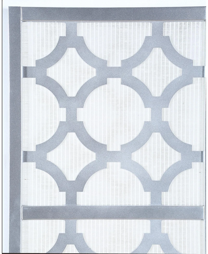 Streamdale Furniture Quarterfoil infused Diamond Design 4-Panel Room Divider, Silver