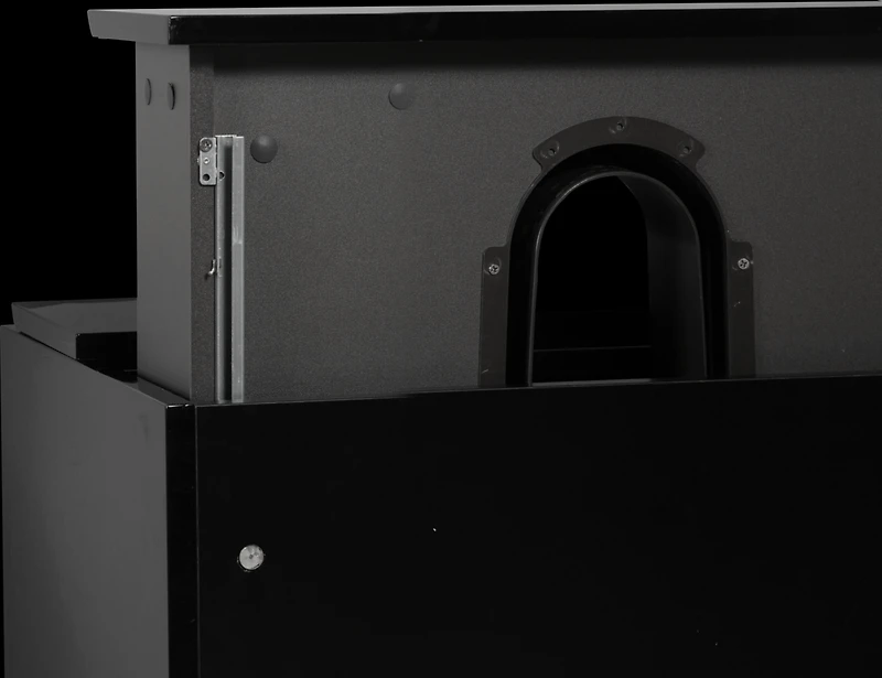 Simplie Fun Glossy Black 24 Inch Wall Mounted Bathroom Vanity with Glossy White Resin Sink