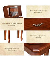 Sugift Large Storage Capacity Jewelry Cabinet with 5 Drawers
