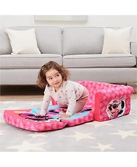 Marshmallow Furniture Kids 2-in-1 Flip Open Foam Compress Sofa Bed, Minnie Mouse