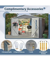 Streamdale Galvanized Multi-Purpose Storage Shed