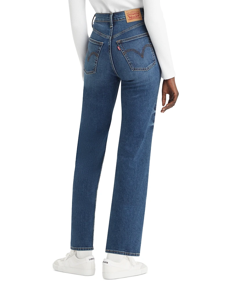 Levi's Women's Ribcage High Rise Straight Ankle Jeans